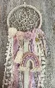 Atrapasueños boho con tejido ancestral