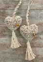 Corazón en macramé