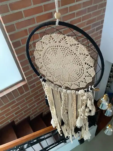 Atrapasueños tejido en crochet