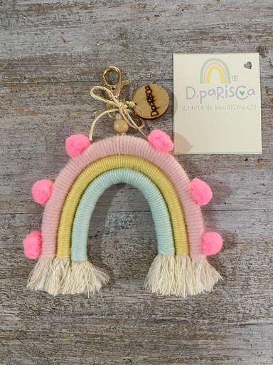 Llavero mini arcoíris